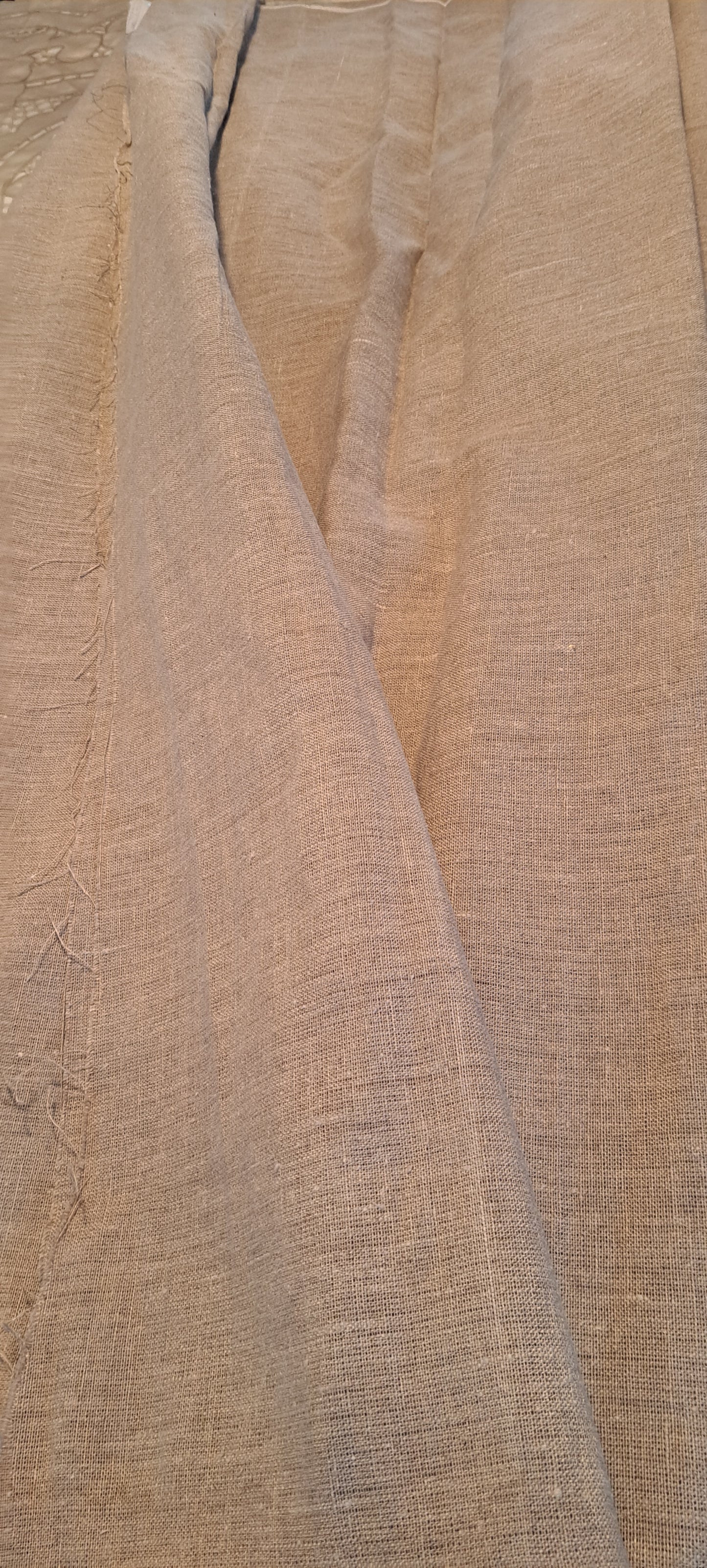Artist folded Raw Unprimed Linen Canvas 96'' inch sold by the yard