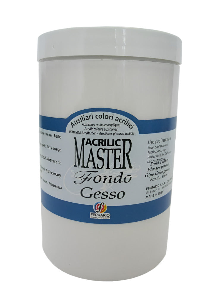 Ferrario Acrilic Master Gesso Professional use 1000ml (Made in Italy)