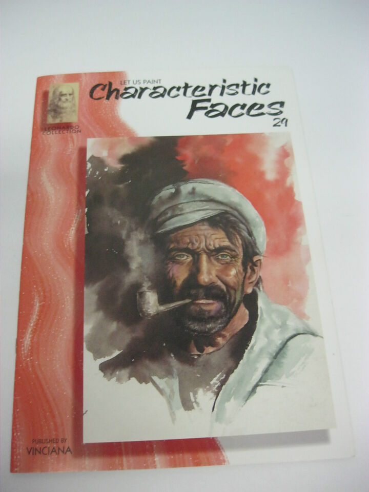 Leonardo Collection Art book Let Us Paint Characteristic Faces #29--Published by Vinciana