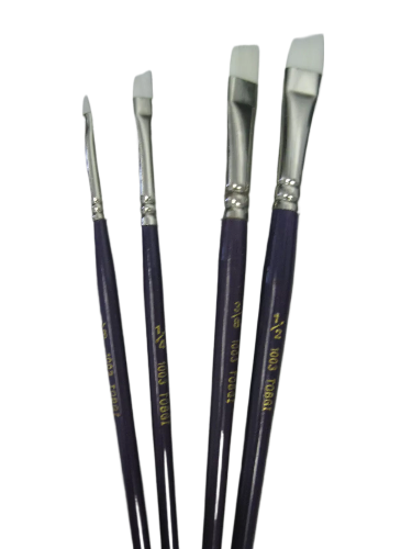 Artist Synthetic White Sable Angular Paint Brush