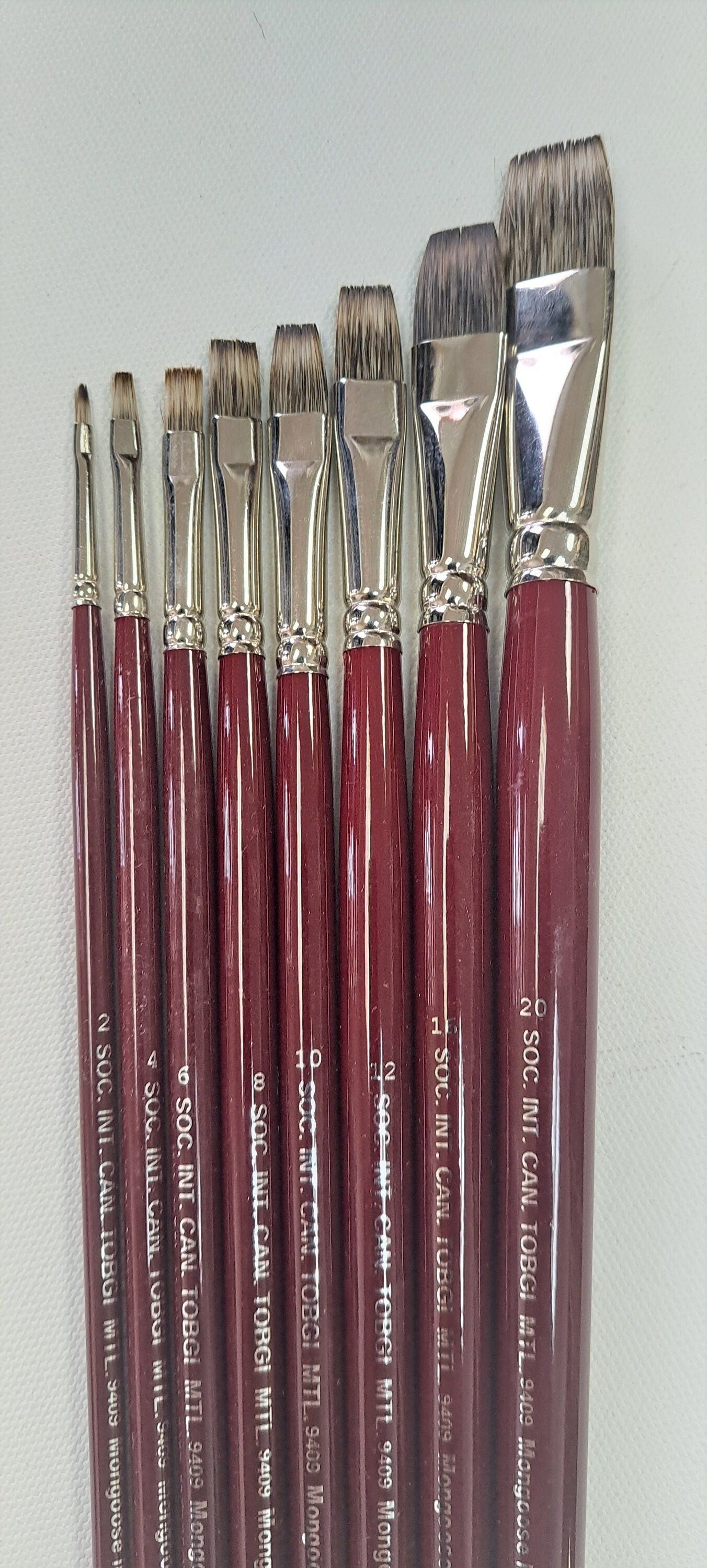 Artist Synthetic Mongoose Hair Highest Quality Bright shape - Made in Germany choose your size