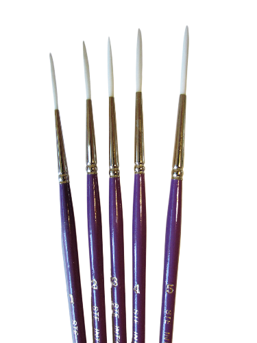 Artist Synthetic White Sable Liner-Rigger Pointed Paint Brush