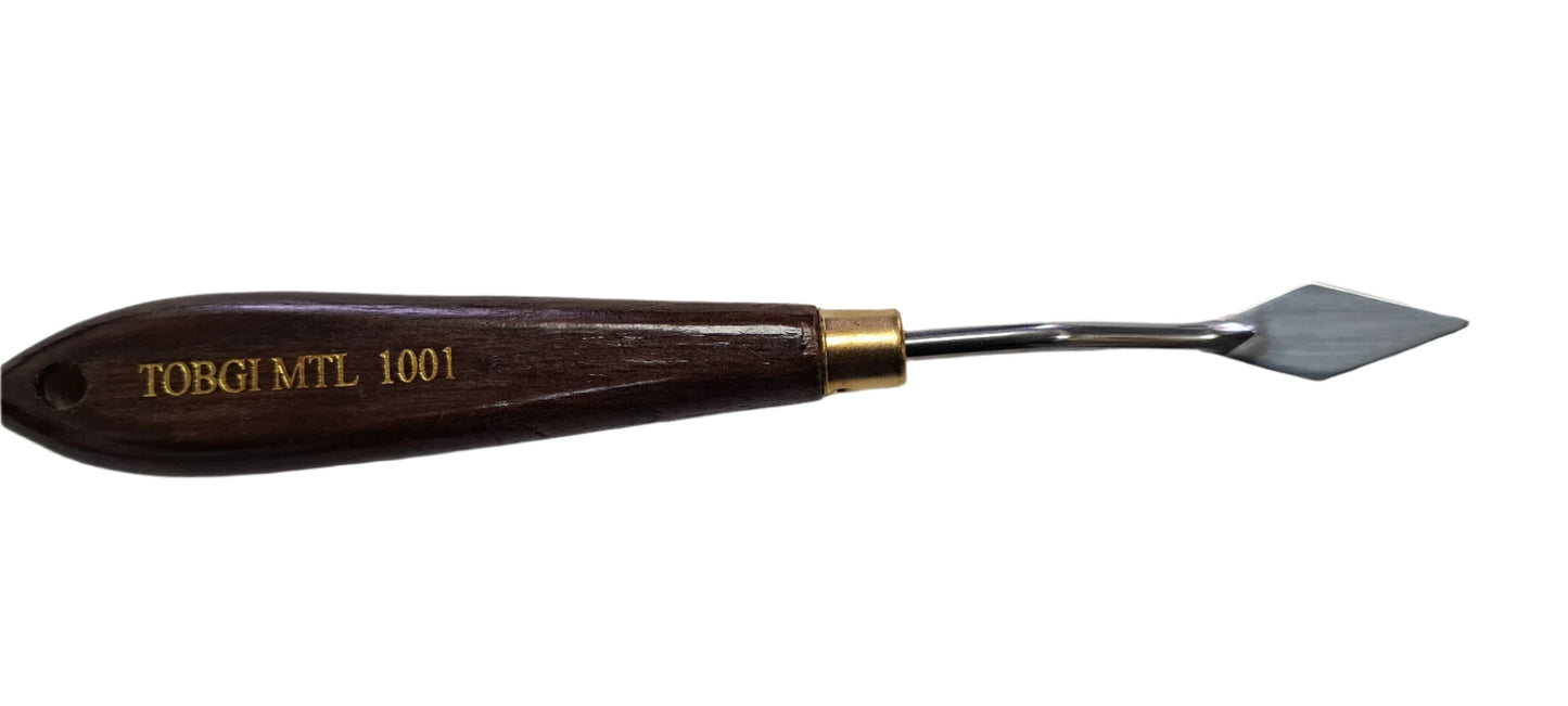 Couteau à peindre pour artistes manche en bois pour artistes