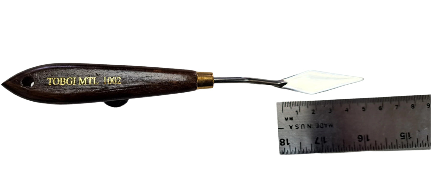 Couteau à peindre pour artistes manche en bois pour artistes