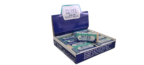 Lot de 20 gommes en plastique Shine pour encre et crayon