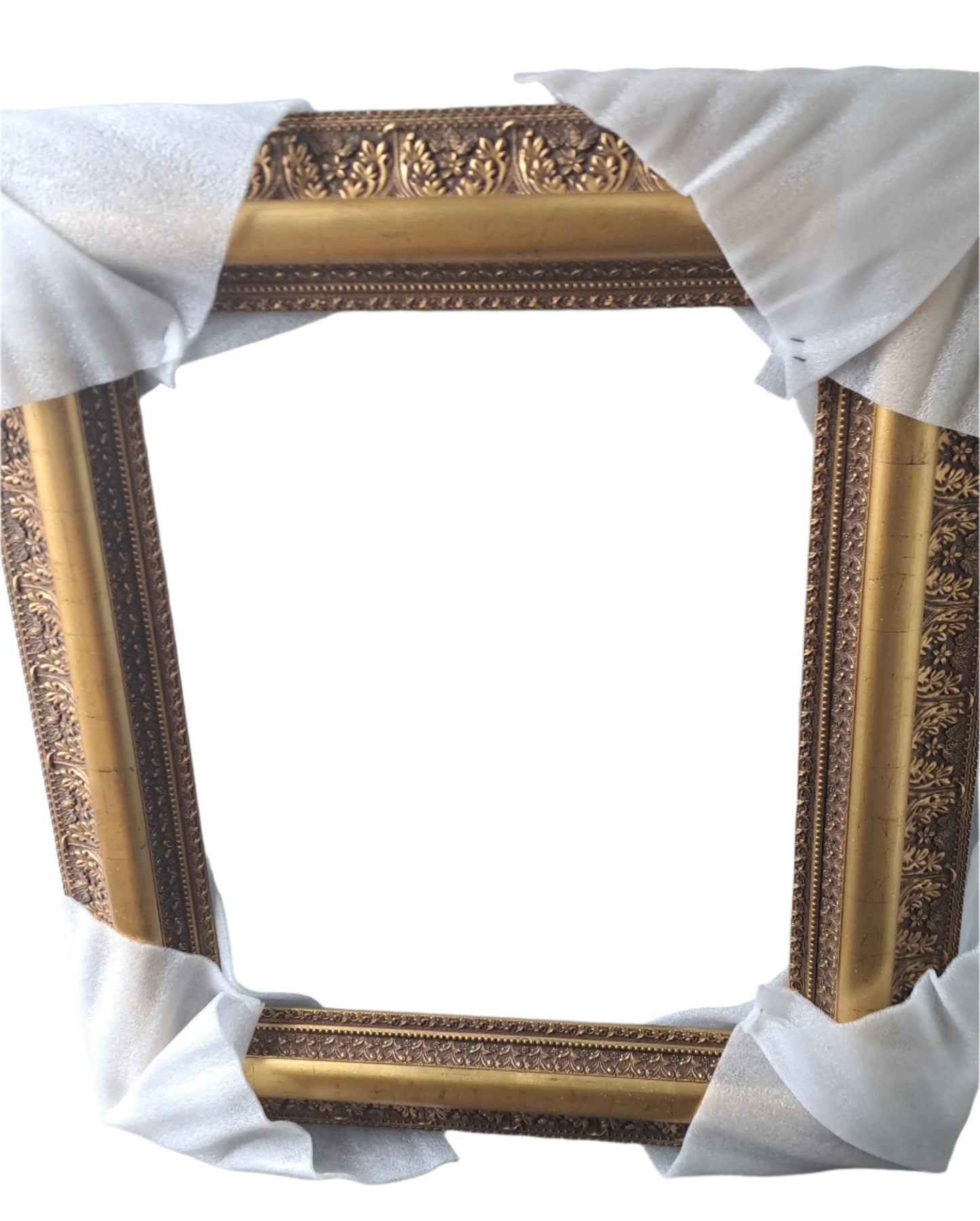 Antique GOLD LEAF Wooden Ornate Museum Gallery Frame 6 1/2 inches wide--Only available in store