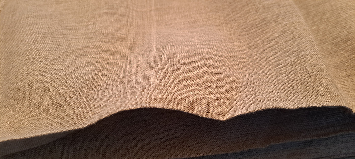 Artist folded Raw Unprimed Linen Canvas 96''  inch sold by the yard