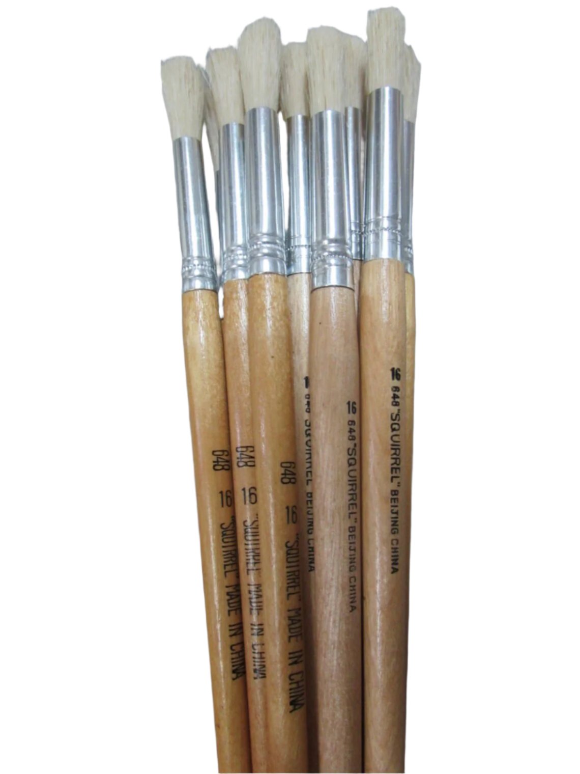 12 pinceaux d'artiste ronds à poils soies de porc pour huile et acrylique, veuillez choisir votre taille 