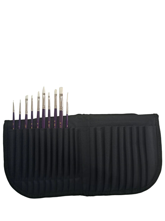 11pcs paint brush set with case 