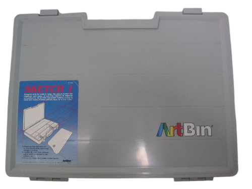 ArtBin Sketch Box with Stain Resistant Palette & Unique springs that holds brushes #7705