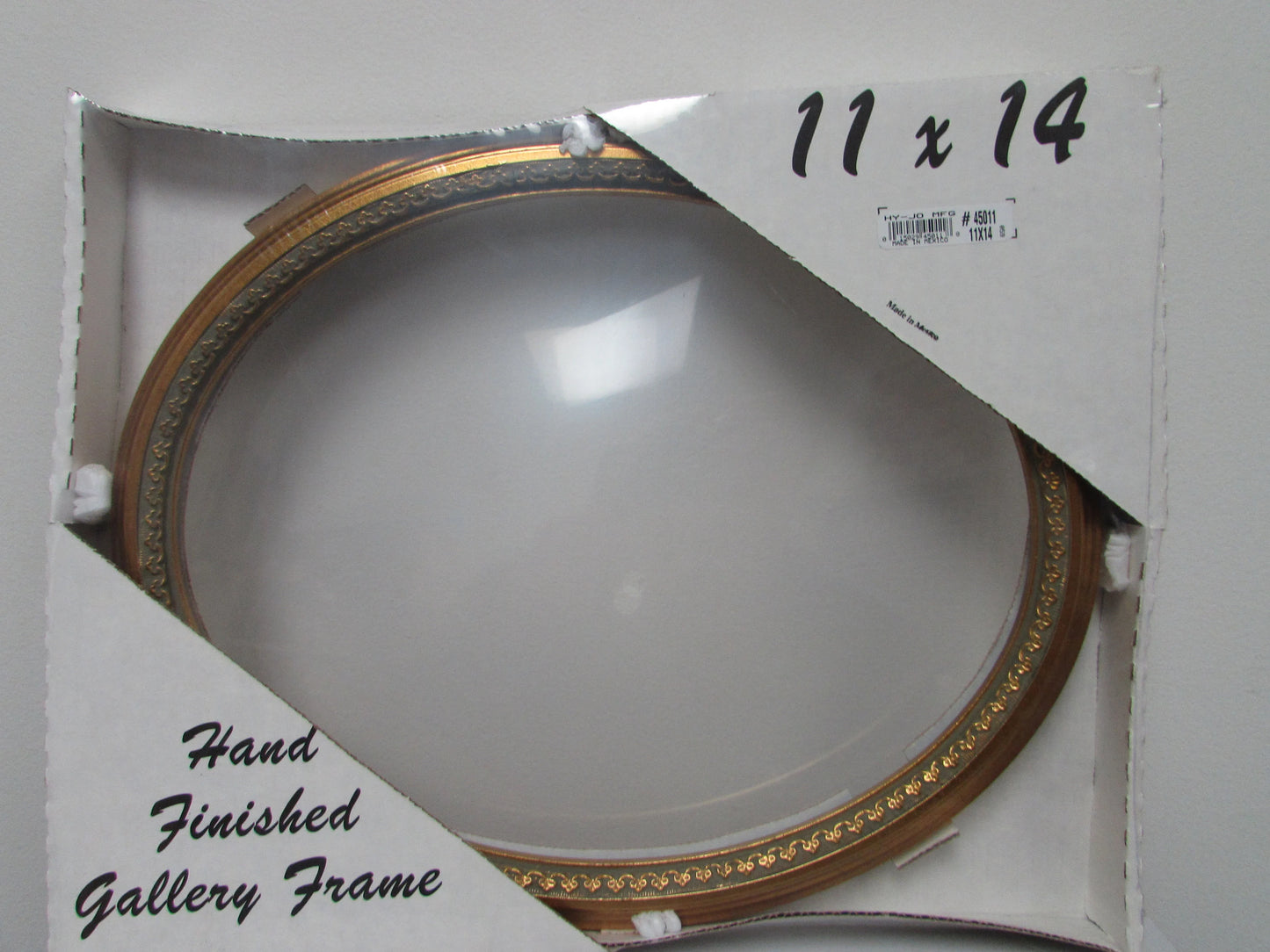 Gold Leaf Hand-Finished Gallery Oval Picture Frame 11x14 Model 450
