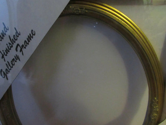 Cadre ovale avec feuille d'or 11x14 modèle 451