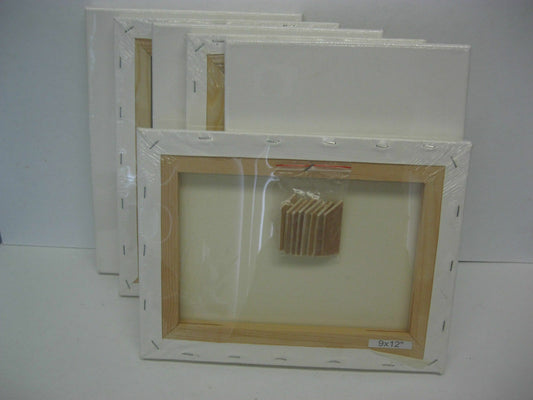 Toile tendue apprêtée par l'artiste avec bois de pin