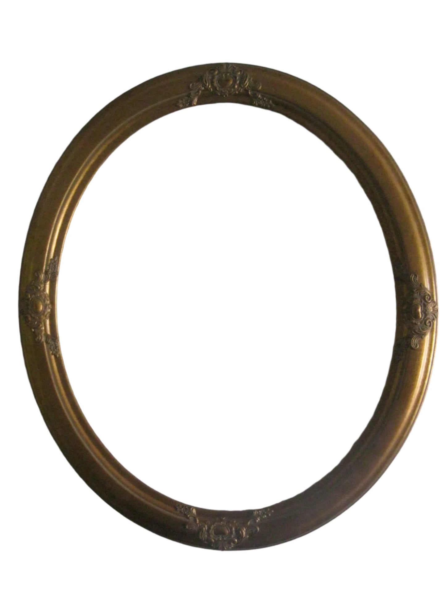 Encadrement Ovale vintage, finition feuille d'or à la main, moulure 16''x 20'', largeur 2 1/2'', n° 471