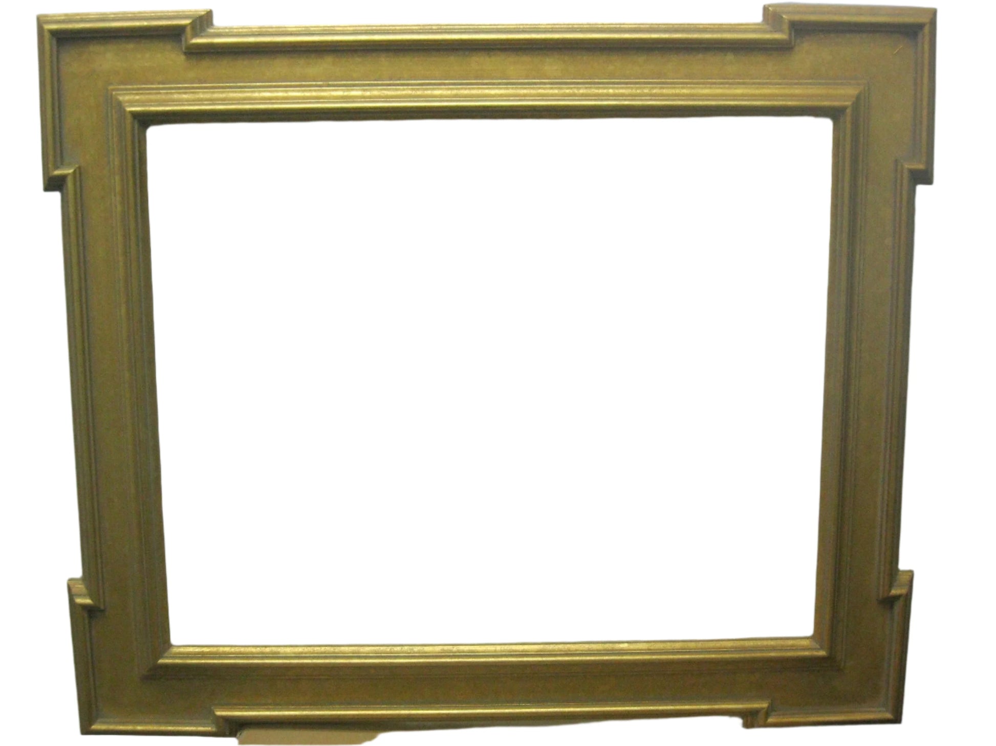 An ornate gold leaf wooden picture frame with a keycorner design, sized 16x20.