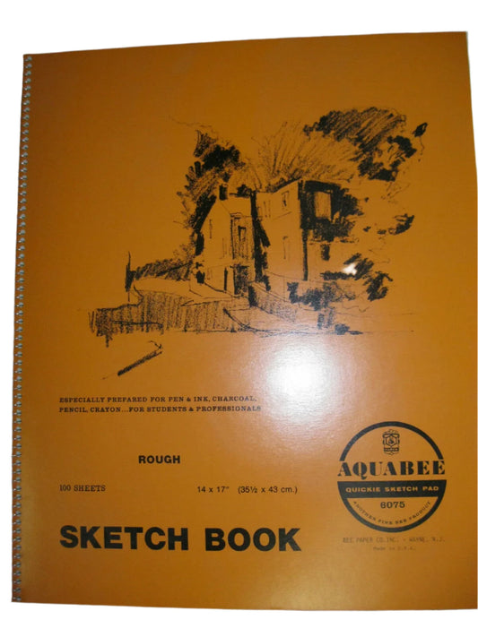 Aquabee Cahier à esquisse Sketch book 14x17'' pouces - 100 feuilles #6075R 