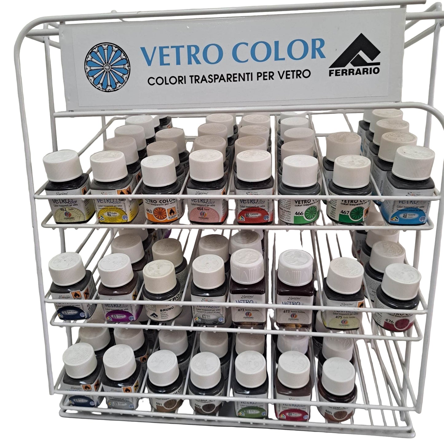 Ferrario Glass Paint Vetro Color Transparent Paint with UV filter 50ml-- Made in Italy
