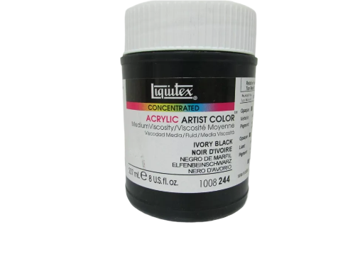 Liquitex Acrylique Viscosité Moyenne - Noir Ivoire #244 - 237 ml