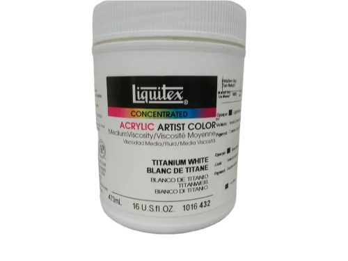 Liquitex Acrylique Viscosité Moyenne - Blanc de Titane #432--473ml