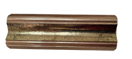 Moulure en bois dorée pour encadrement  , 6 baguettes x  3 pieds (totale : 18 pieds) – Fabriqué en Italie #154
