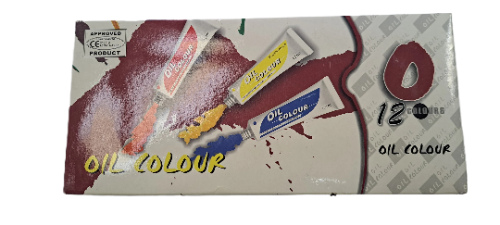 Ensemble de peinture à l'huile d'artiste 12 tubes - 12 ml