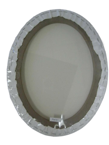 Toile ovale tendue  11x14''