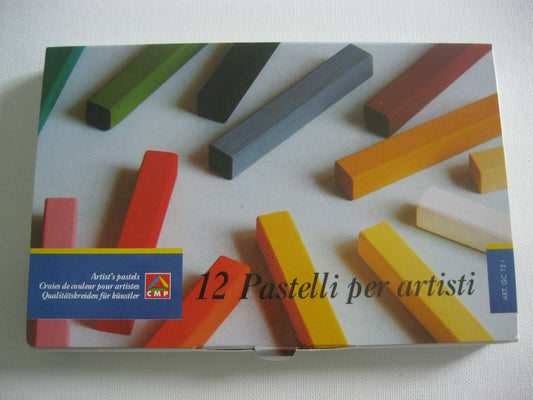 Ensemble de pastels 12 pcs pour d'artiste  (Fabriqué en Italie)