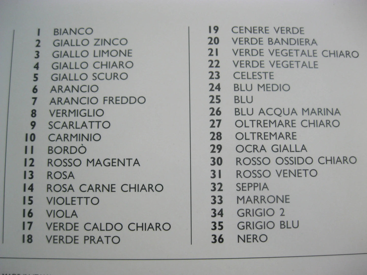 Ensemble 36 pastels d'artiste  fabriqué en Italie