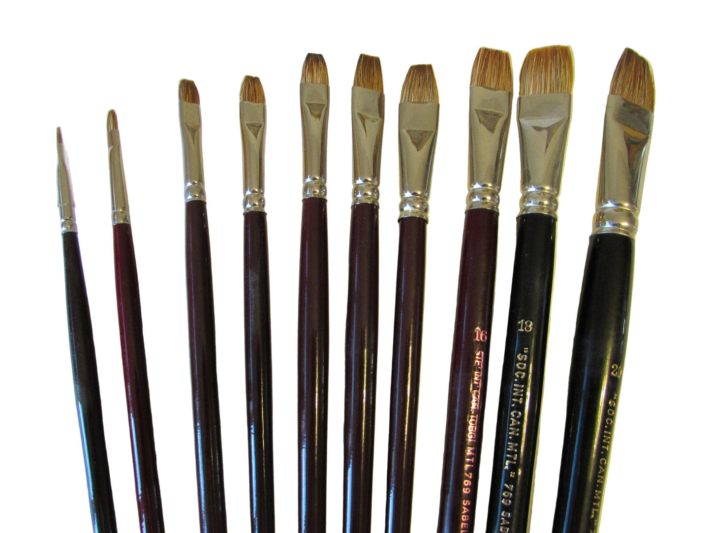Artists Oil Bright Finest Imitation Sable Hair Sabeline Long Handle Made in Germany