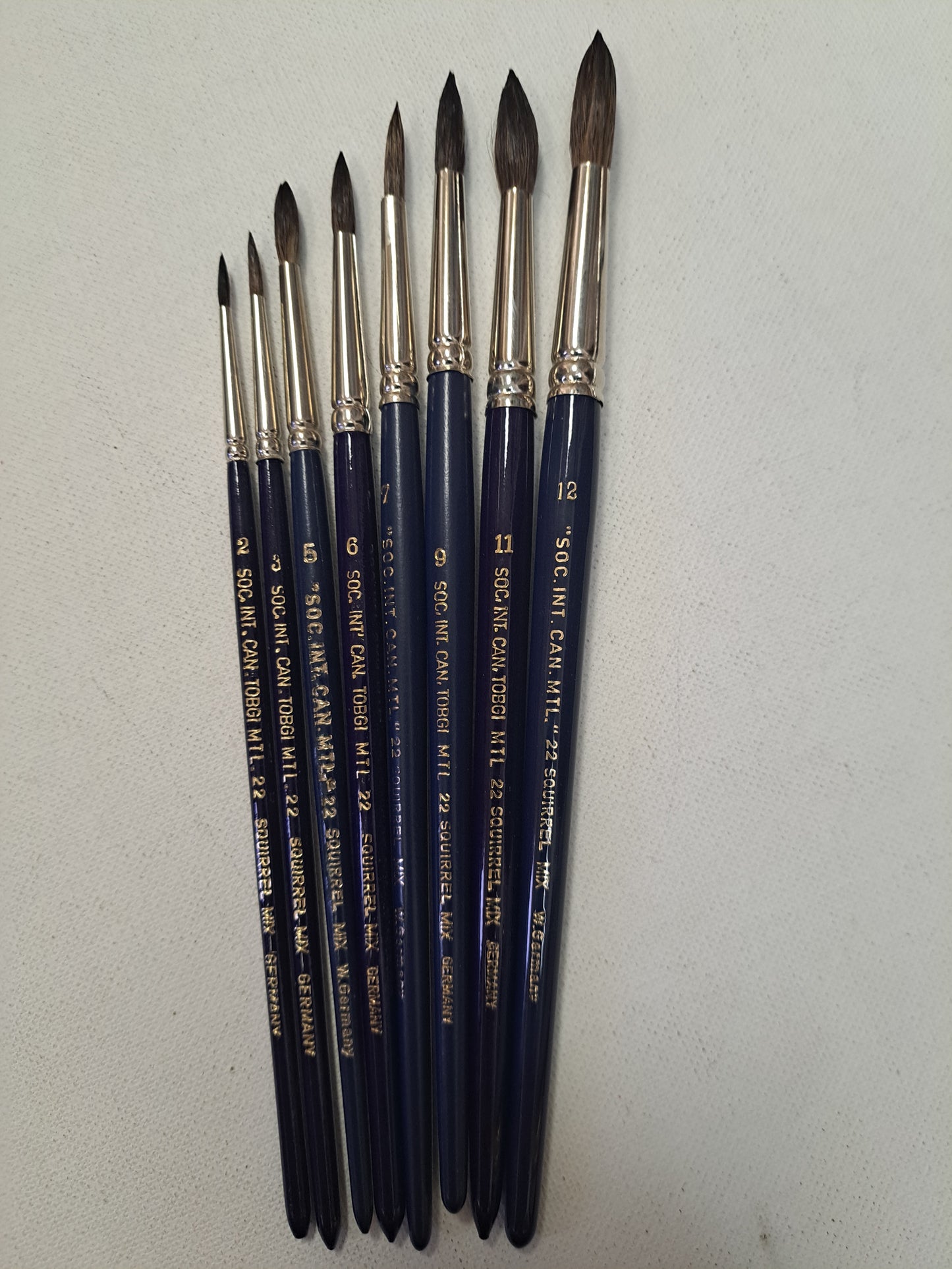 Artist Quality Brushes Round Squirrel Mix Hair