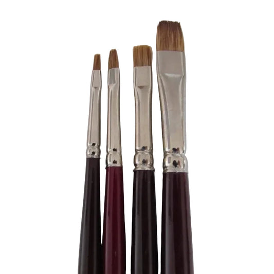 Set of four paintbrushes 