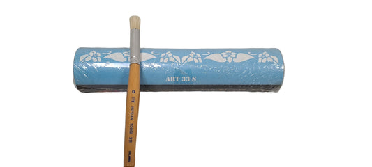 Collection Maxisten Pochoir réutilisable extra large pour bordure 21 x 90 cm n° 33 - Pinceau inclus