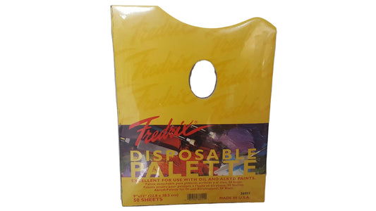 Palette en papier jetable Fredrix Artist 9" x 12" avec trou pour le pouce – 50 feuilles
Fabriqué aux États-Unis