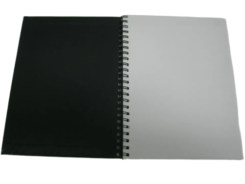 Cahier d’esquisses à dessin à couverture rigide noir 11 x 14 po - 80 feuilles 65 lb sans acide